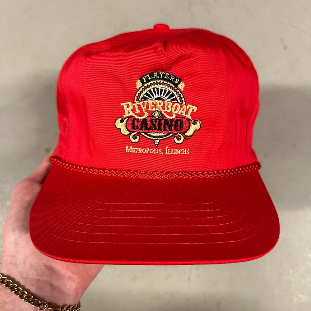 Vintage 90s Riverboat Casino Illinois Sportswear Retro Essential Snapback Hat